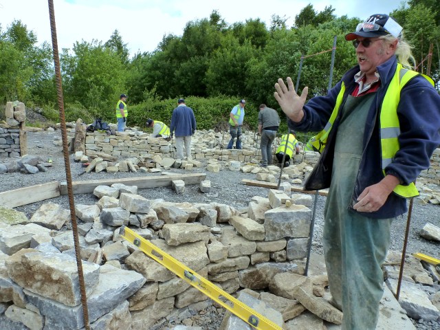Sean Adcock from The Dry STone Wall Association of Wales