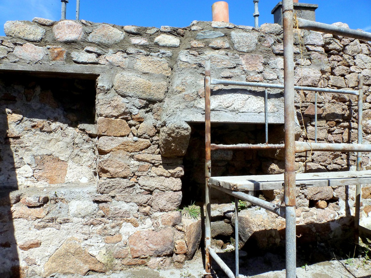 Fireplace in granite