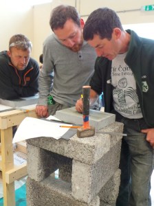 Michael Mc Groarty teaches letter cutting