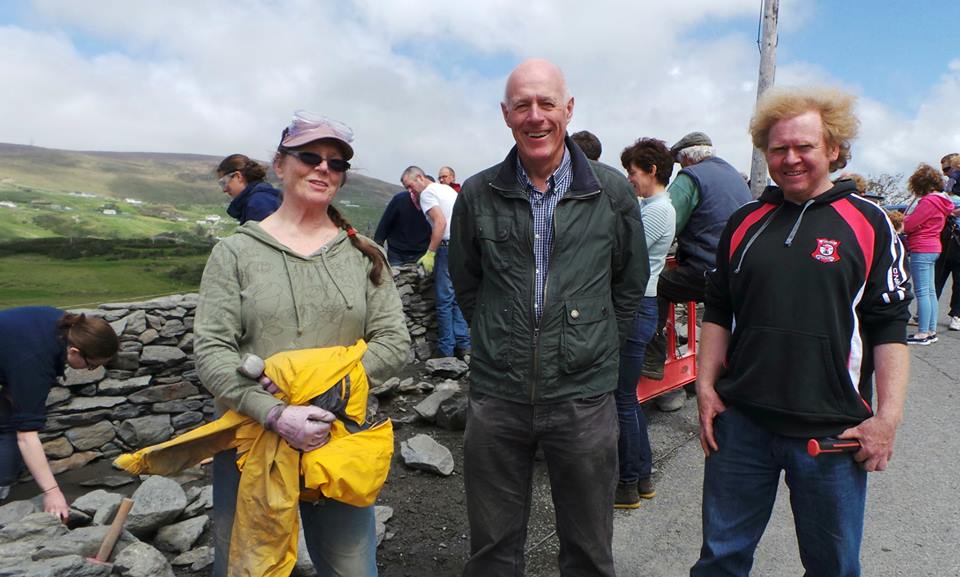 Pat Mc Affee with festival goers